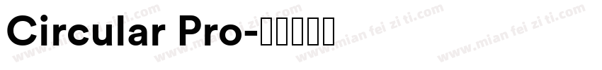 Circular Pro字体转换